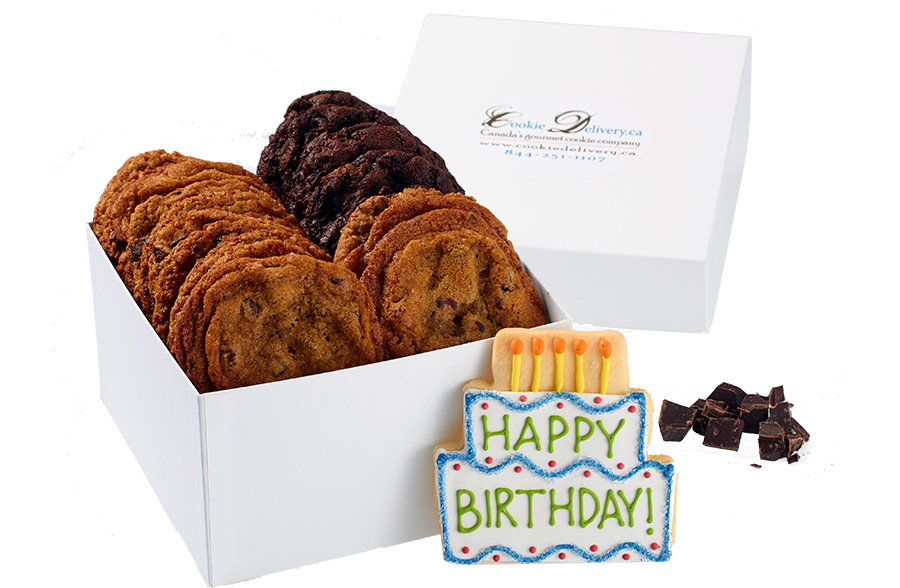 Send a Happy Birthday Cookies Gift Box for Delivery