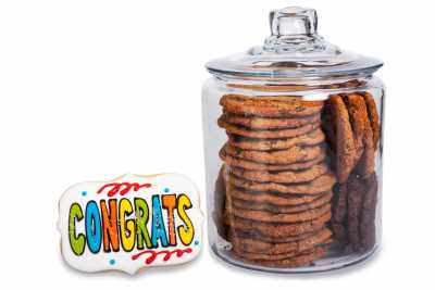 Congratulations Cookie Jar
