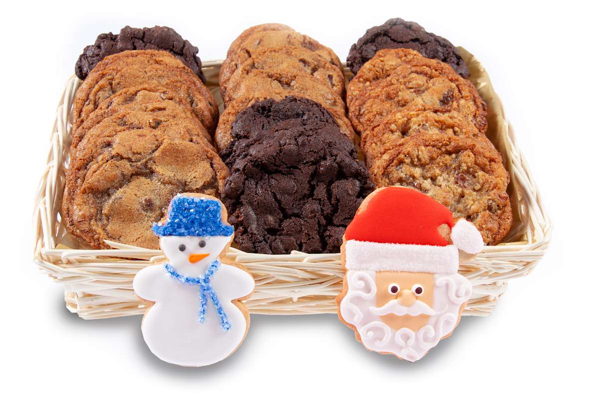 Santa and Snowman Basket | Christmas Baskets | Cookie Delivery.ca Oakville